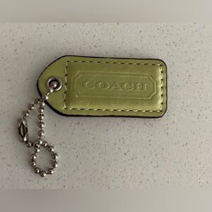 Coach vintage Small Hangtag green Replacement FOB keychain